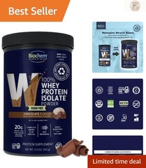 Delicious Sugar-Free Chocolate Whey Protein 20g – Gluten Free, Keto 12.5oz
