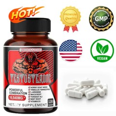 Natural Testosteron Booster 16,540mg 30 /60/120 Capsules For Stamina Strength