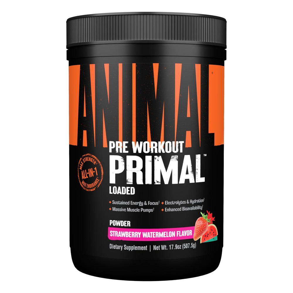 Animal Primal Pre Workout Strawberry Watermelon 25 Servings Energy Endurance