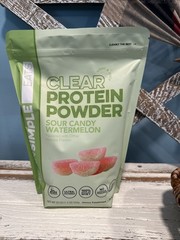 Clean Simple Eats Clear Protein Powder Sour Candy Watermelon Exp 6/27