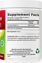 Best Naturals L-Citrulline Malate 2:1 Powder 1 Lb 1 Pound (Pack of 1)