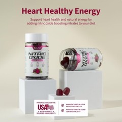 Natural Energy Organic Gummy Beet Root Cherry Chews Nitric Oxide Superfood 60ct