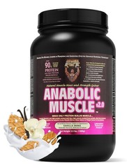 2 Pack- Healthy ‘N Fit Anabolic Muscle (Vanilla) 3.5lb : Mass & Strength Gainer