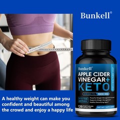 Apple Cider Vinegar BHB Salts Supplement Diet Pills Unisex Support Appetite