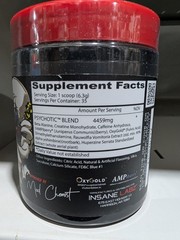 Insane Labz Pre Workout Powder Blue Raspberry Flavor 30 Serv *EXP 1/2028*