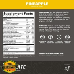 MTN OPS Hydrate Electrolyte Powder Pineapple 20 Packs