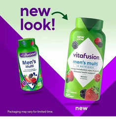 Vitafusion Men’s Multivitamin Gummies, 220 ct., Support Muscle, Immune System