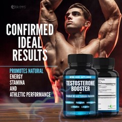 (1 Pack) Testosterone Supplement Booster Capsules Blood Flow Nitric Oxide