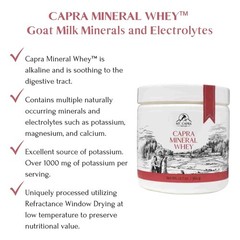 Mt. Capra Mineral Whey | A Whole Food, Bio-Available Mineral/Electrolyte Pow…