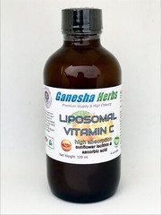 LIPOSOMAL VITAMIN C LIQUID w/ SUNFLOWER LECITHIN NON GMO 4 oz. GLASS no capsules