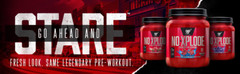 BSN N.O.-XPLODE Legendary Pre-Workout 30 Serving 275mg Caffeine Explosive Energy