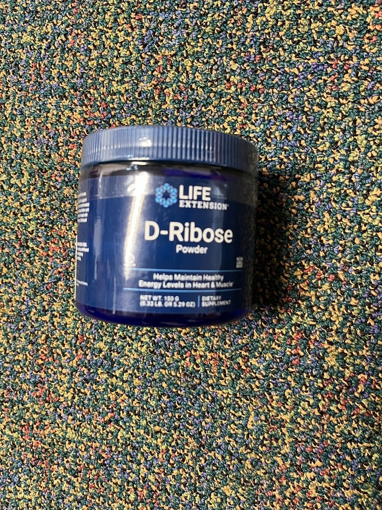 D-Ribose Powder 150g Heart & Muscle Health Life Extension New/Unopened Exp 2/27