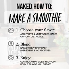 2LB Naked Whey – All Natural Grass Fed Whey Protein Powder, Organic Chocolate
