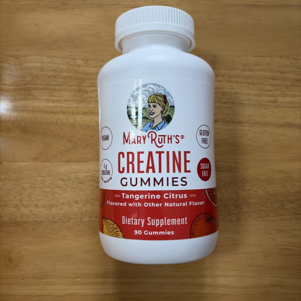 New sealed MaryRuth’s Creatine 90 vegan Gummies 3g energy dietary sup exp 5/2027
