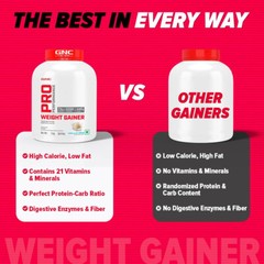 GNC Pro Performance Weight Gainer 3 Kg Vanilla Ice Cream Free Ship