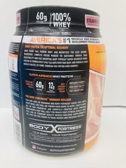 Body Fortress Super Advanced Whey Protein Strawberry 1.78LBS EXP 10/26