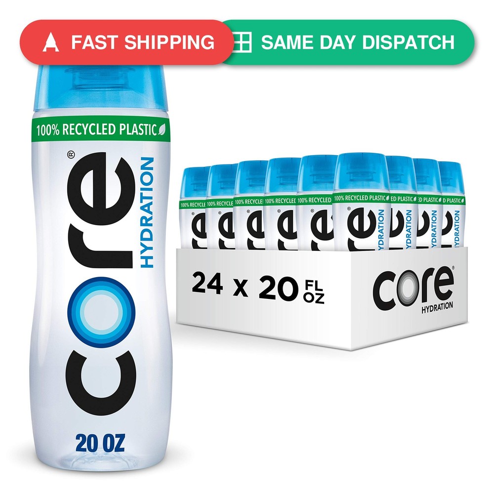 CORE Hydration Perfect 7.4 pH Nutrient Enhanced Water, 20 Ounce Pack of 24