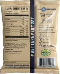 Grass Fed Irish Whey Protein Isolate No Artificial Ingredients 24g Protein