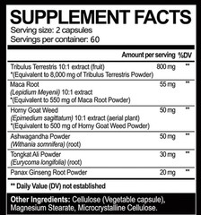 Tribulus Terrestris 800mg,workout supplement ,increased energy 120 Capsules