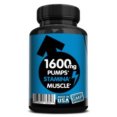 Nitric Oxide Booster w/ L-Arginine 1610mg Highest Potency Muscle Pump Supplement