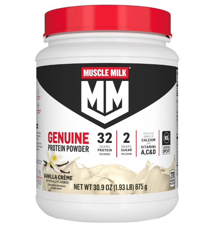 Muscle Milk Genuine Vanilla Protein Powder 32g Protein 1.9LB