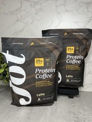 Jot Protein Coffee Latte Cold Brew Powder 25g Protein Two Pack, 1.06lb Exp 11/27