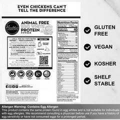 Healthier Comforts Animal-Free Egg White Protein Powder | 8 Ounce (Pack of 1)