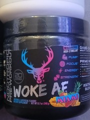 4 pc. BUCKED UP Nootropic Pre-Workout & Creatine Monohydrate Lot Woke AF Miami