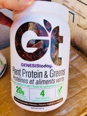 Genesis today Plant Protein & Greens Vegan Superfood-Chocolate Smoothie – 18.5oz