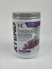 XTEND Original BCAA 7g L-Glutamine 0 Sugar Muscle Recovery Glacial Grape 06/2027