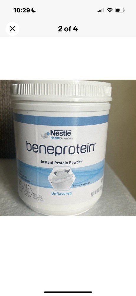 Beneprotein Unflavored Whey Protein | Case of 6 x 8 oz | 6g Protein per scoop