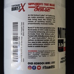 Old School Labs Nitric Oxide Pre-Workout Supplement HydroNOx S7 Blend 30 Serving