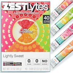 40 Sticks Low Sodium Sugar Free & 0 Calorie Electrolyte Hydration Mixed Flavor