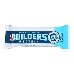 Clif Builders Protein Bar Cookie & Cream Gluten Free – 2.4 oz (Pack of 12)