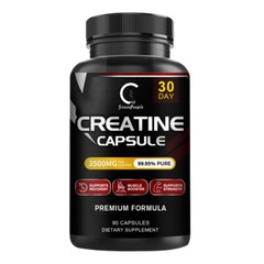 Creatine Monohydrate Capsules – Supports Muscle Growth – Pure Creatine – 90 Caps