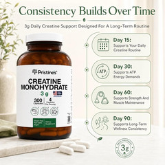 Creatine Monohydrate Capsules for Women & Men – NSF Certified 75 Day Supply 3G C