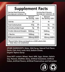 creatine complex 5g 30 DAYS creatine monohydrate flavored gummies 5000mg – BERRY