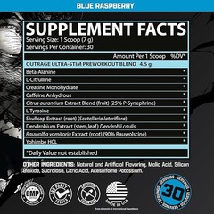 Nutrex Outrage Ultra Stim Pre Workout Powder 30 Servings Various Flavors