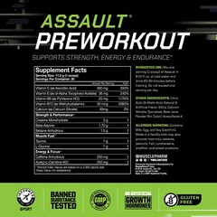 MusclePharm Assault Energy & Strength Pre Workout – 30 Servings, Watermelon