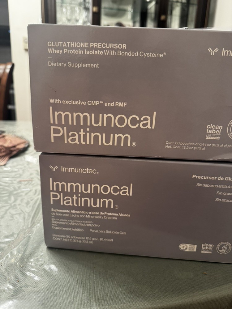 IMMUNOCAL PLATINUM 2 Boxes (60 pouches) EXP 2028