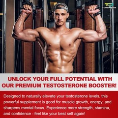 Testosterone Supplement for Men – Booster 60 Count (Pack of 1)