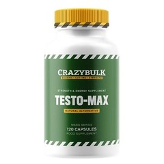 Crazybulk Natural TESTO-MAX 120 Capsules (Power House For Monster Muscle Gains)