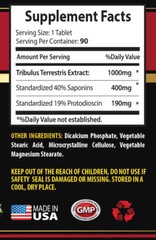 Tribulus formula – TRIBULUS EXTRACT 1000 – testosterone booster herbal – 180 Tab