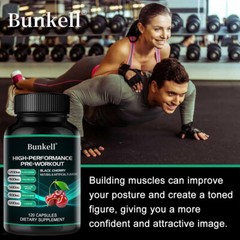 HIGH-PERFORMANCE PRE-WORKOUT BLACK CHERRY extract Capsules-muscle energy build