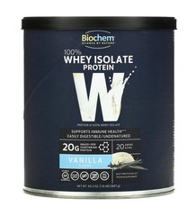 Biochem 100% Whey Protein Isolate – Grass Fed Vanilla 1.8 lbs (857 grams)