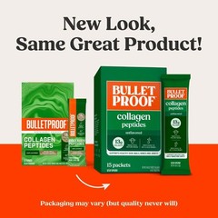 1/27 Bulletproof Unflavored Grass-Fed Collagen Peptides Powder Packets with Amin