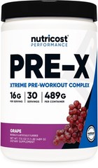 Nutricost Pre-X, Extreme Pre-Workout Powder Complex, 1.03 Pound (Pack of 1)