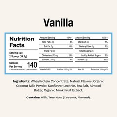 Rise Grass-Fed Whey Protein Powder – Vanilla | 25g Protein No Artificial Flavors