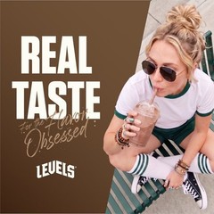 Levels Grass Fed Whey Protein Powder Double Chocolate 1.48 lb 24g Protein