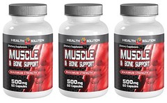 Muscle and Joint Healing and Recovery 500mg (3 Bottles, 180 Capsules)